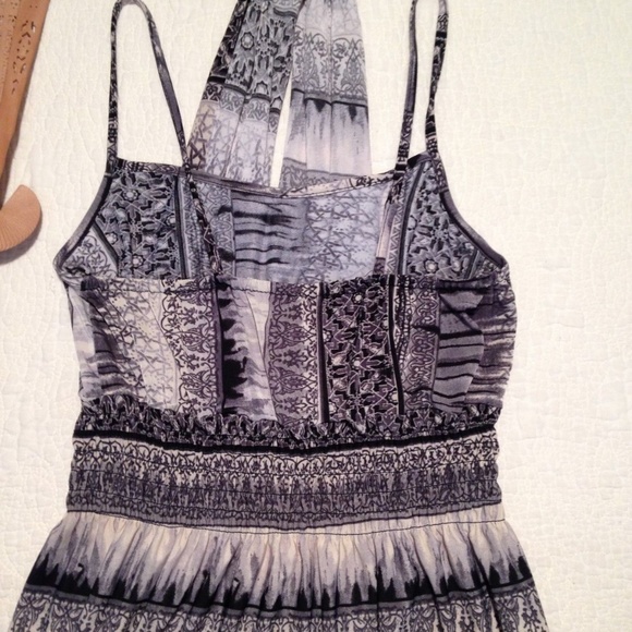 Julia Maxi Dress Stretch Smock Empire Waist S - Picture 8 of 8